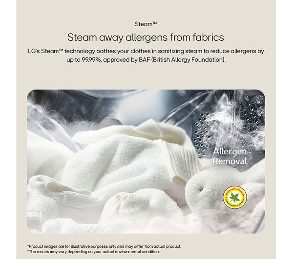 Lavadora LG 9kg blanca 1400rpm F4Y709WBTA1 OUTLET