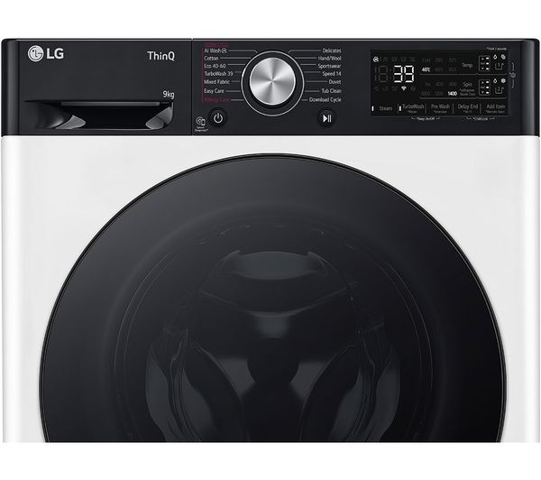 Lavadora LG 9kg blanca 1400rpm F4Y709WBTA1 OUTLET