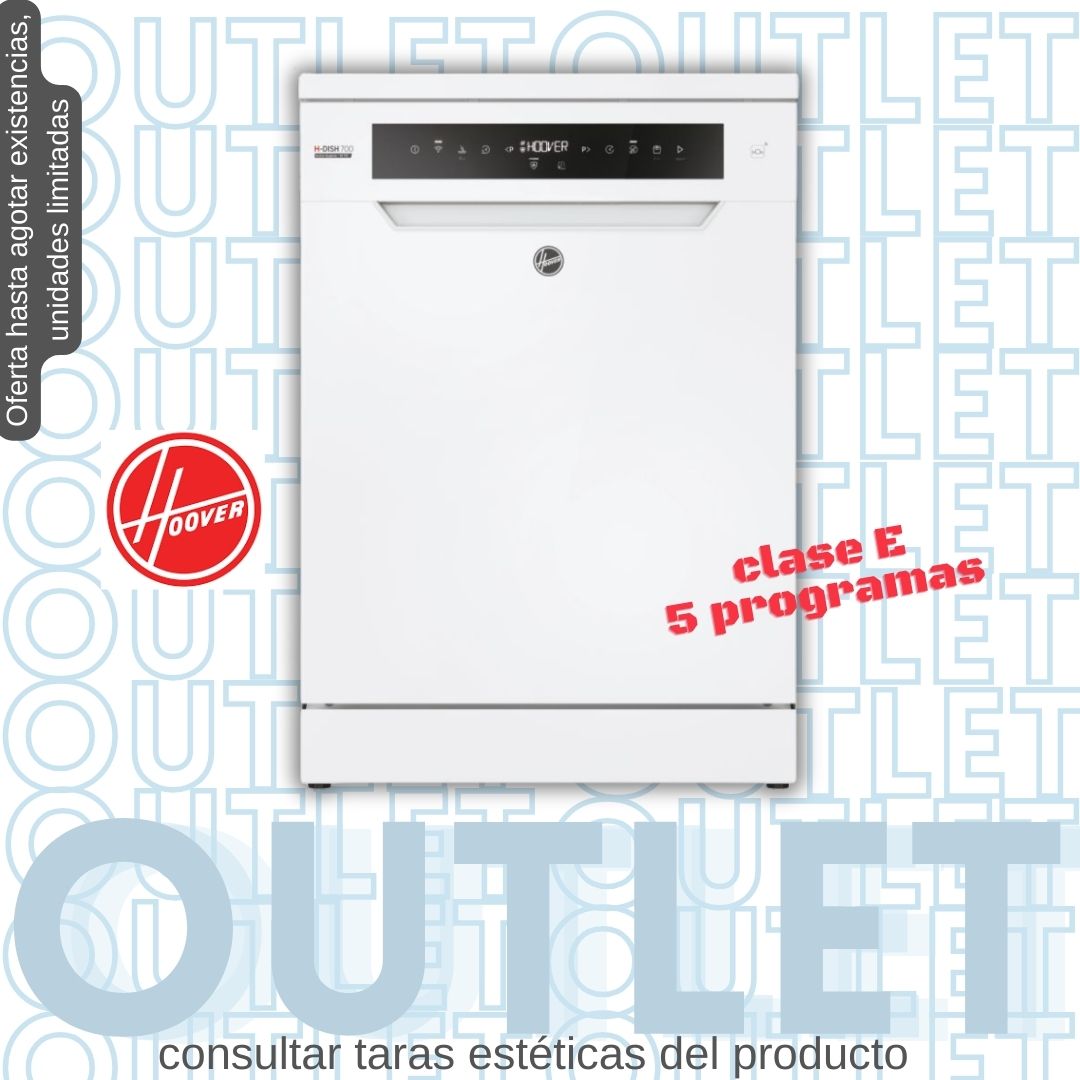 Lavavajillas Hoover blanco 60cm 13 servicios HF 3C7L0W-80 OUTLET