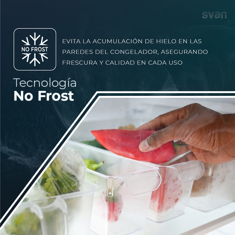 Frigorífico combi Svan inox 185*60cm SC185603NFX OFERTA