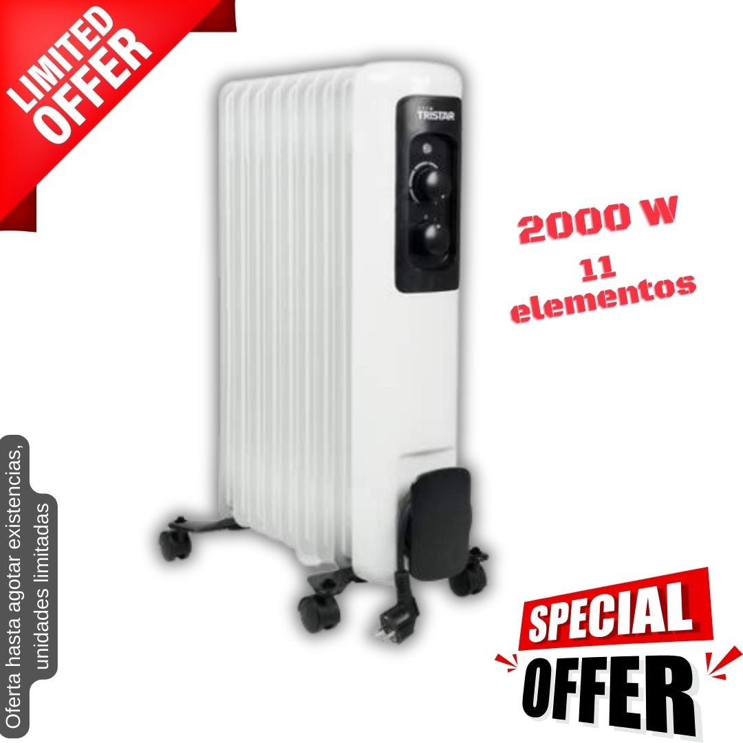 Radiador de aceite 11 elementos 2000W Tristar KA5181 OFERTA