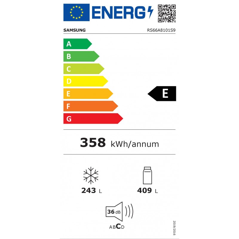 Frigorífico Americano Samsung inox 178*91cm RS66A8101S9 OUTLET