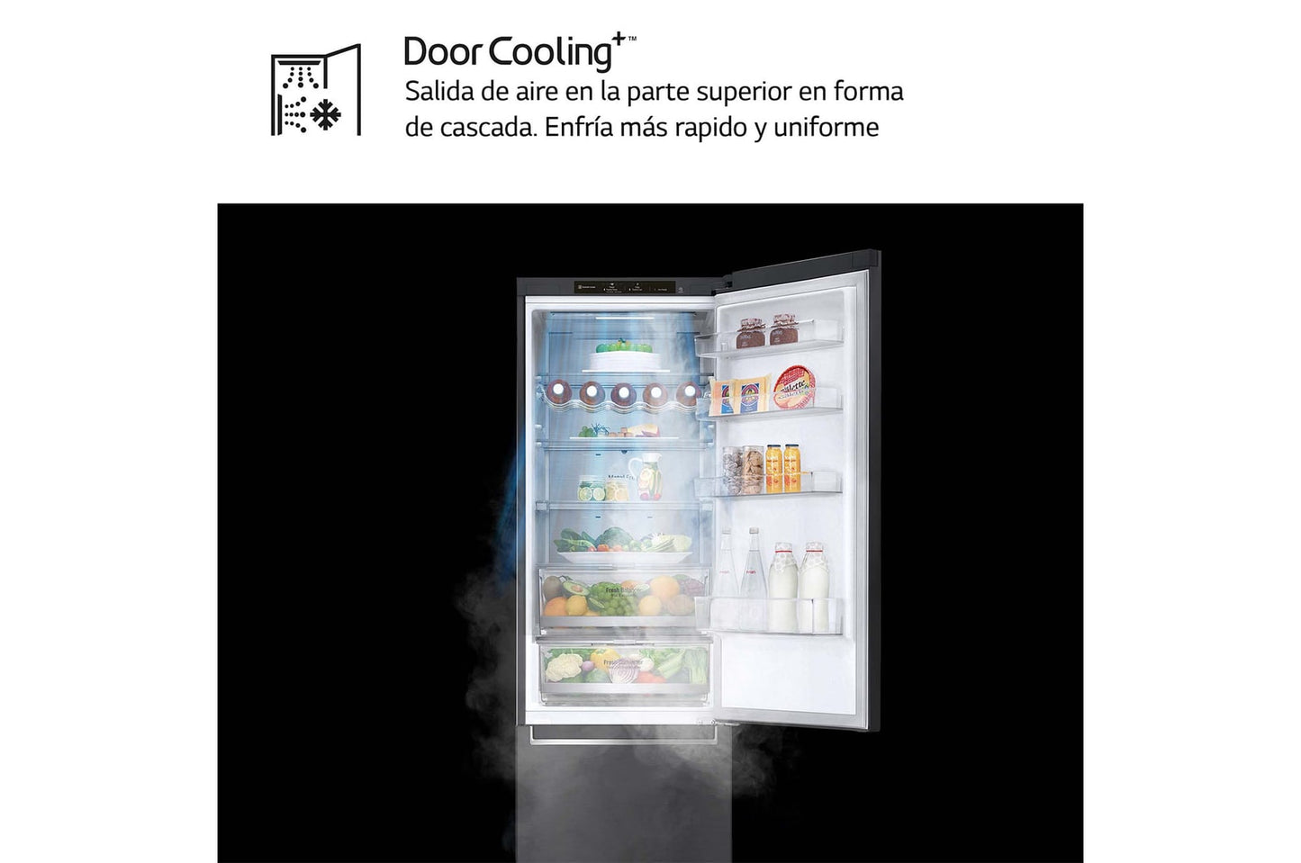 Frigorífico combi LG negro 203*60cm GBB92MCB2P OUTLET