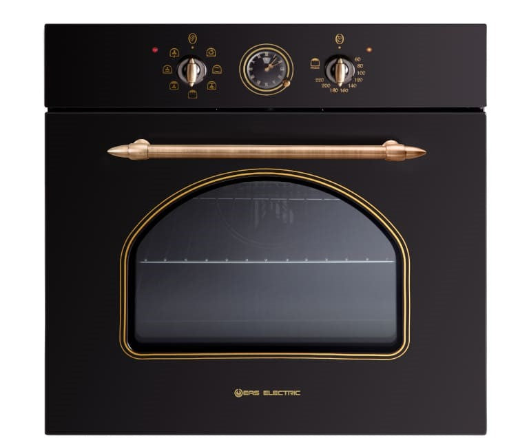 Horno Eas Electric rústico negro multifunción 56lt EMV56RN