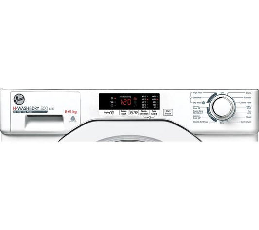 Lavasecadora Hoover 8/5kg blanca 1400rpm integración HBD485D2E/1-80 OUTLET