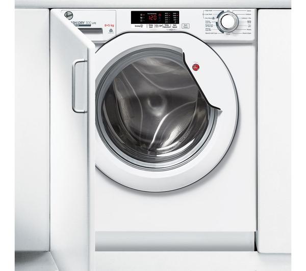 Lavasecadora Hoover 8/5kg blanca 1400rpm integración HBD485D2E/1-80 OUTLET