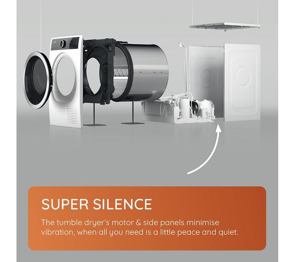 Secadora Hotpoint 9kg bomba de calor blanca H8D93WB OUTLET