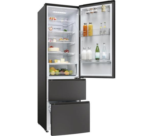 Frigorífico francés Haier negro 190*60cm HETR3619ENPB OUTLET