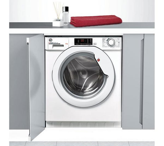 Lavadora Hoover 8kg blanca integración 1400rpm HBWS48D1W4-80 OUTLET