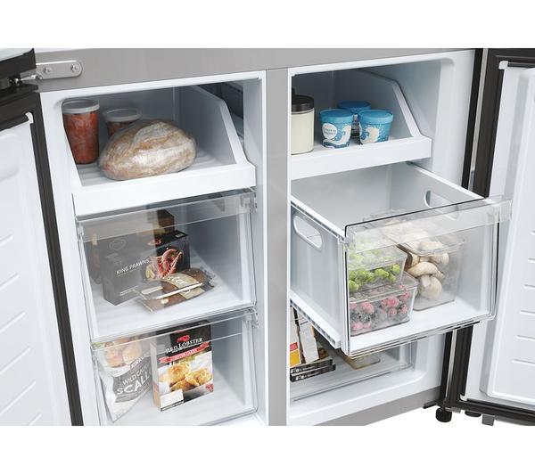 Frigorífico Americano Haier inox 4 puertas 181*83cm HCR3818ENMM OUTLET