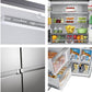 Frigorífico Americano Hisense inox 4 puertas 178*91cm RQ758N4SASE OUTLET