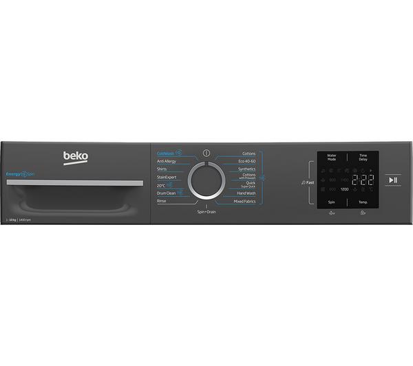 Lavadora Beko 10kg negra 1400rpm BM3WT31041A OUTLET