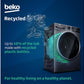 Lavadora Beko 10kg negra 1400rpm BM3WT31041A OUTLET