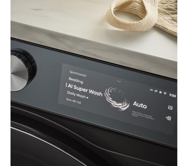 Lavadora Hisense 12kg negra 1400rpm WF7S1247BB OUTLET