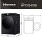 Lavadora Hisense 12kg negra 1400rpm WF7S1247BB OUTLET