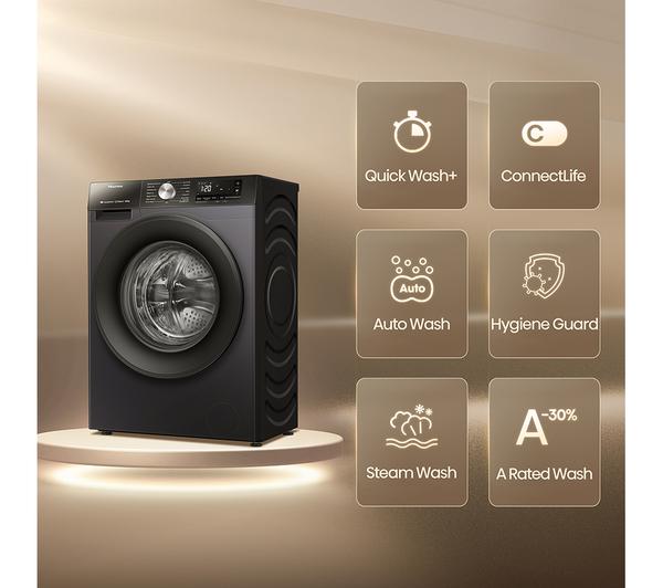 Lavasecadora Hisense 9/6kg negra 1400rpm (026270) OUTLET