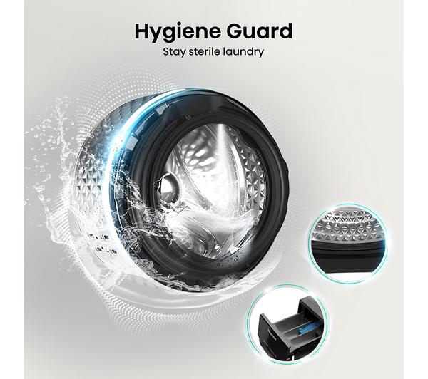 Lavadora Hisense 10kg negra 1400rpm (026368) OUTLET