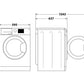 Lavadora Hotpoint 9kg negra 1400rpm NSWR946BS OUTLET