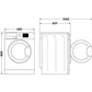 Lavadora Hotpoint 8kg negro 1400rpm NSWR846BS OUTLET