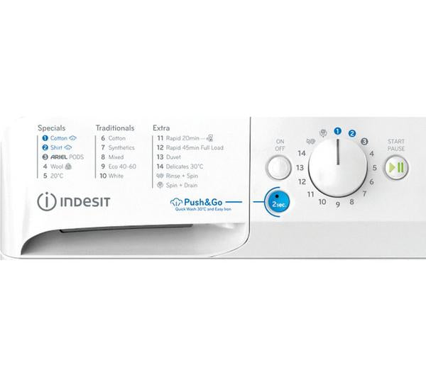 Lavadora Indesit 11kg blanca 1400rpm BWE111496XWV OUTLET