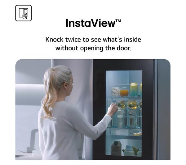 Frigorífico americano LG negro InstaView 4 puertas 179*91cm (026381) OUTLET