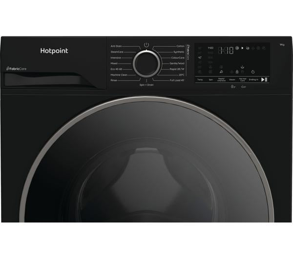 Lavadora Hotpoint 9kg negra 1400rpm (026293) OUTLET