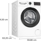 Lavadora Bosch 10kg blanca 1400rpm (026402) OUTLET