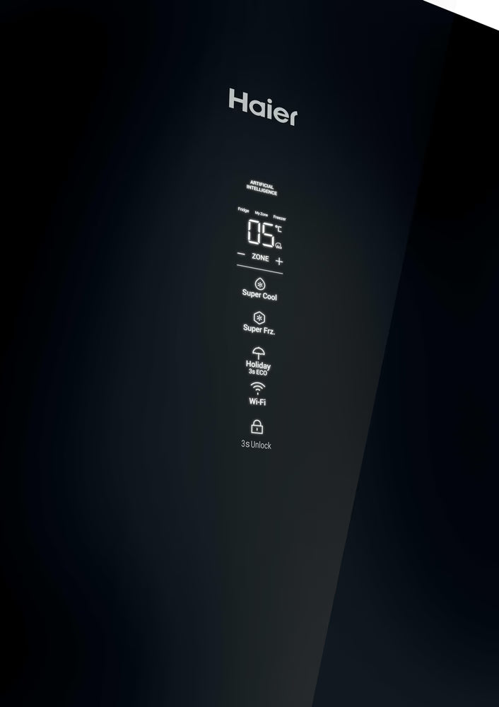 Frigorífico francés Haier cristal negro 205*60cm HTW7620DNGB OFERTA