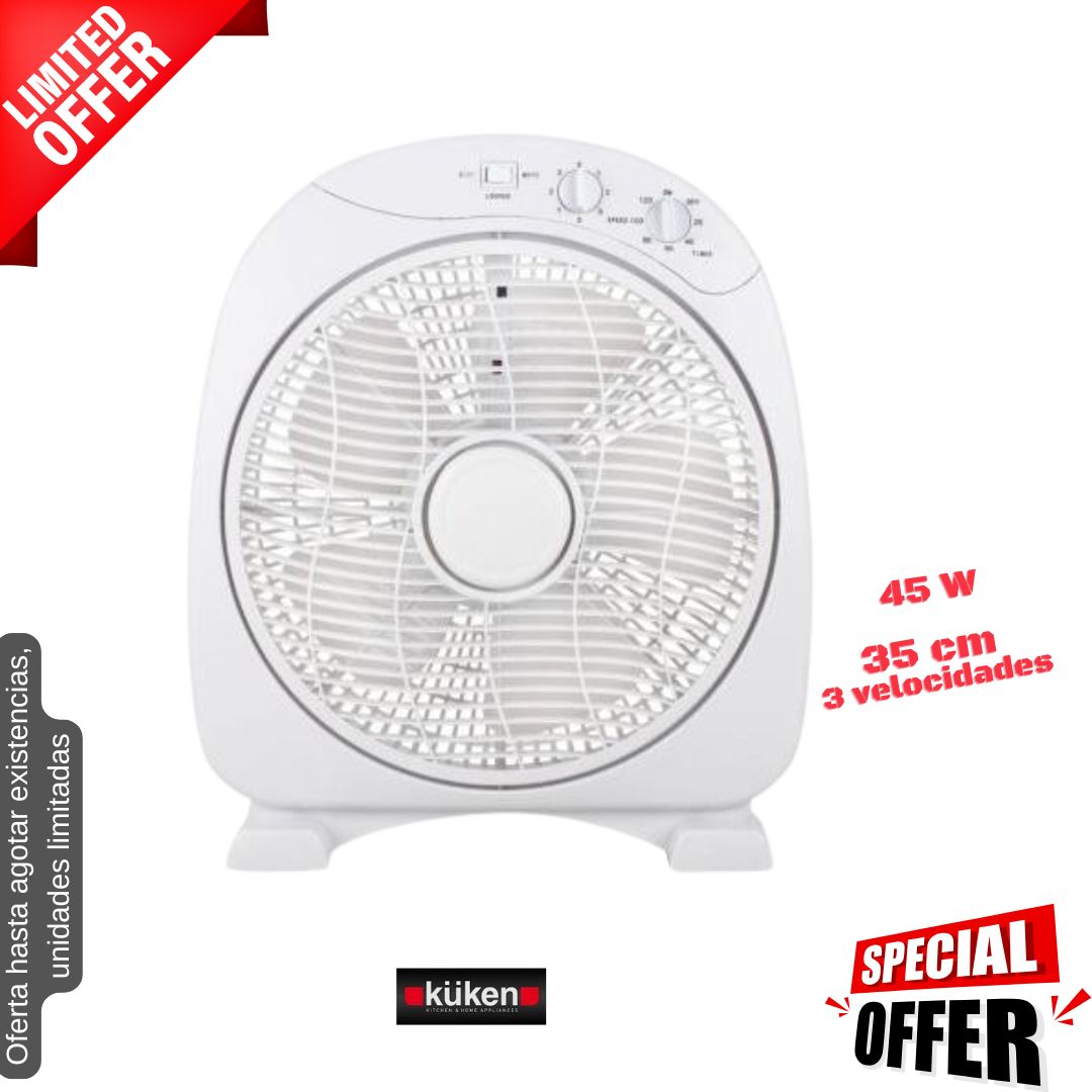 Ventilador de suelo boxfan 45W Kuken 31517 OFERTA