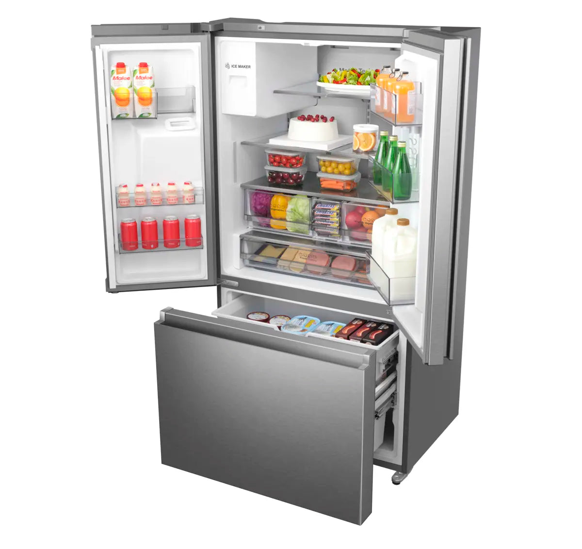 Frigorífico Americano Hisense francés inox 179*91cm (026417) OUTLET