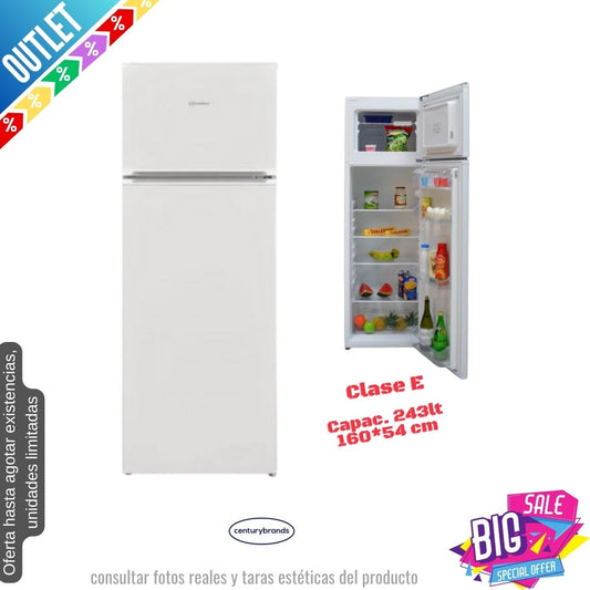 Frigorífico Century blanco 2 puertas 160*54cm 3DFDP343VAE OUTLET