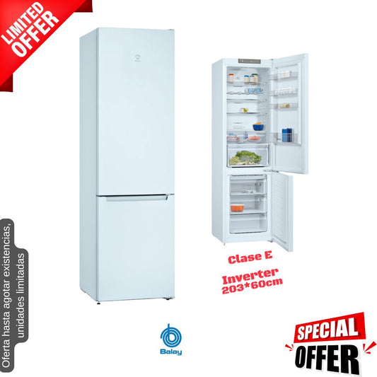 Frigorífico combi Balay blanco 203*60cm 3KFE763WI  OFERTA