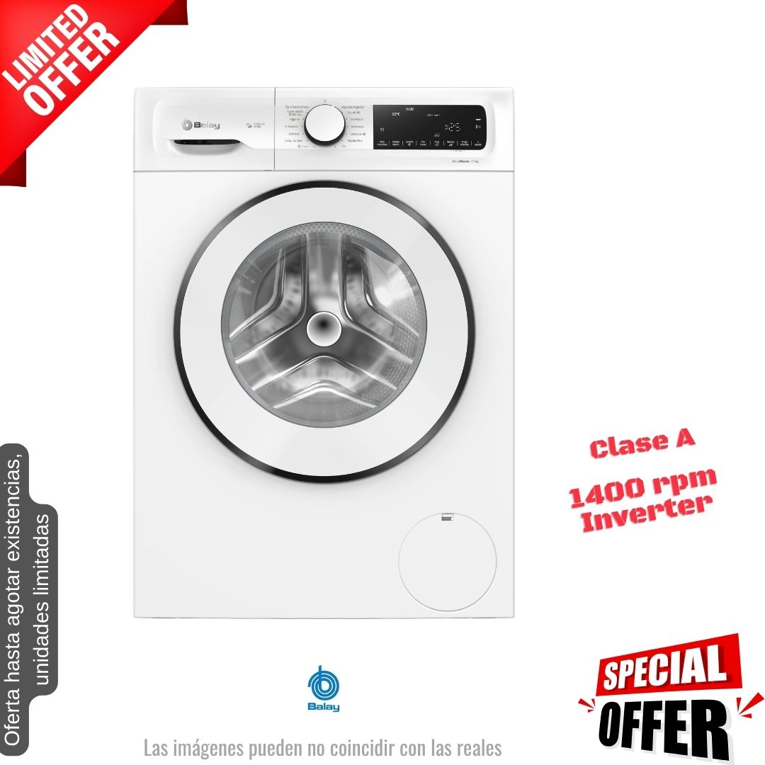 Lavadora Balay 10kg blanca 1400rpm (026407) OFERTA