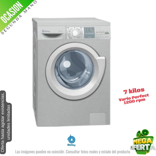 Lavadora Balaly 7kg inox 1200rpm 3TS74120X OCASION