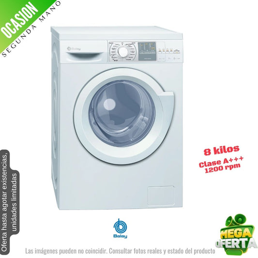 Lavadora Balay 8kg blanca 1000rpm (026266) OCASION