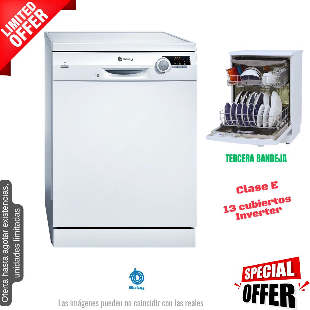 Lavavajillas Balay blanco 60cm 13 cubiertos (026311) OFERTA