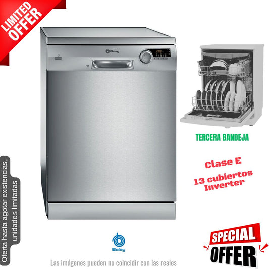 Lavavajillas Balay inox 60cm 13 cubiertos (026312) OFERTA