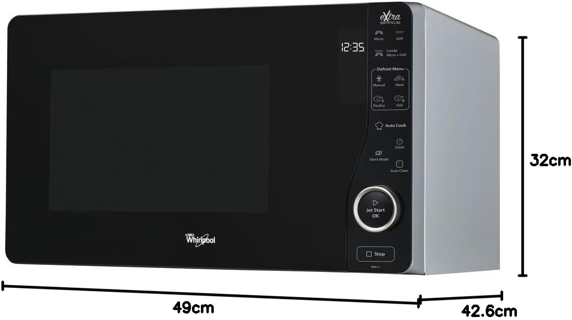 Microondas Whirlpool 25lt inox (026418) OFERTA