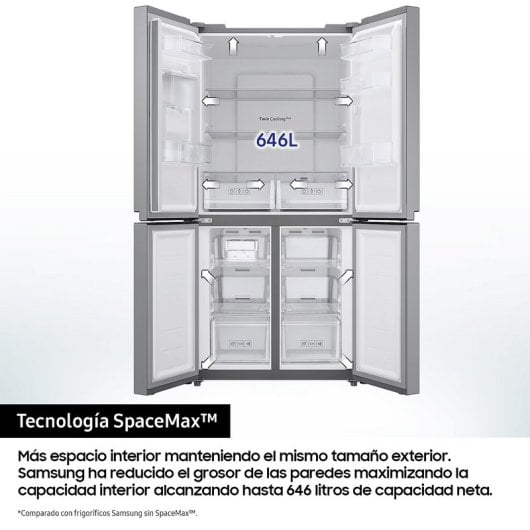 Frigorífico americano Samsung inox 4 puertas 183*91cm (026398) OUTLET