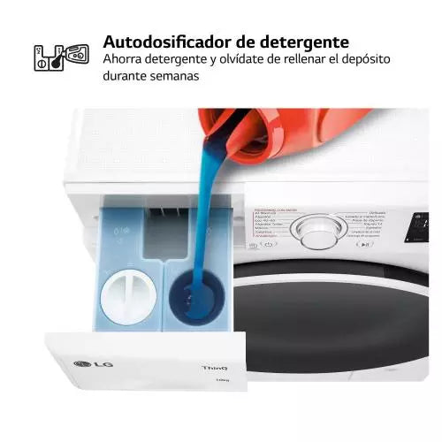 Lavadora LG 10kg blanca 1400rpm (026383) OUTLET