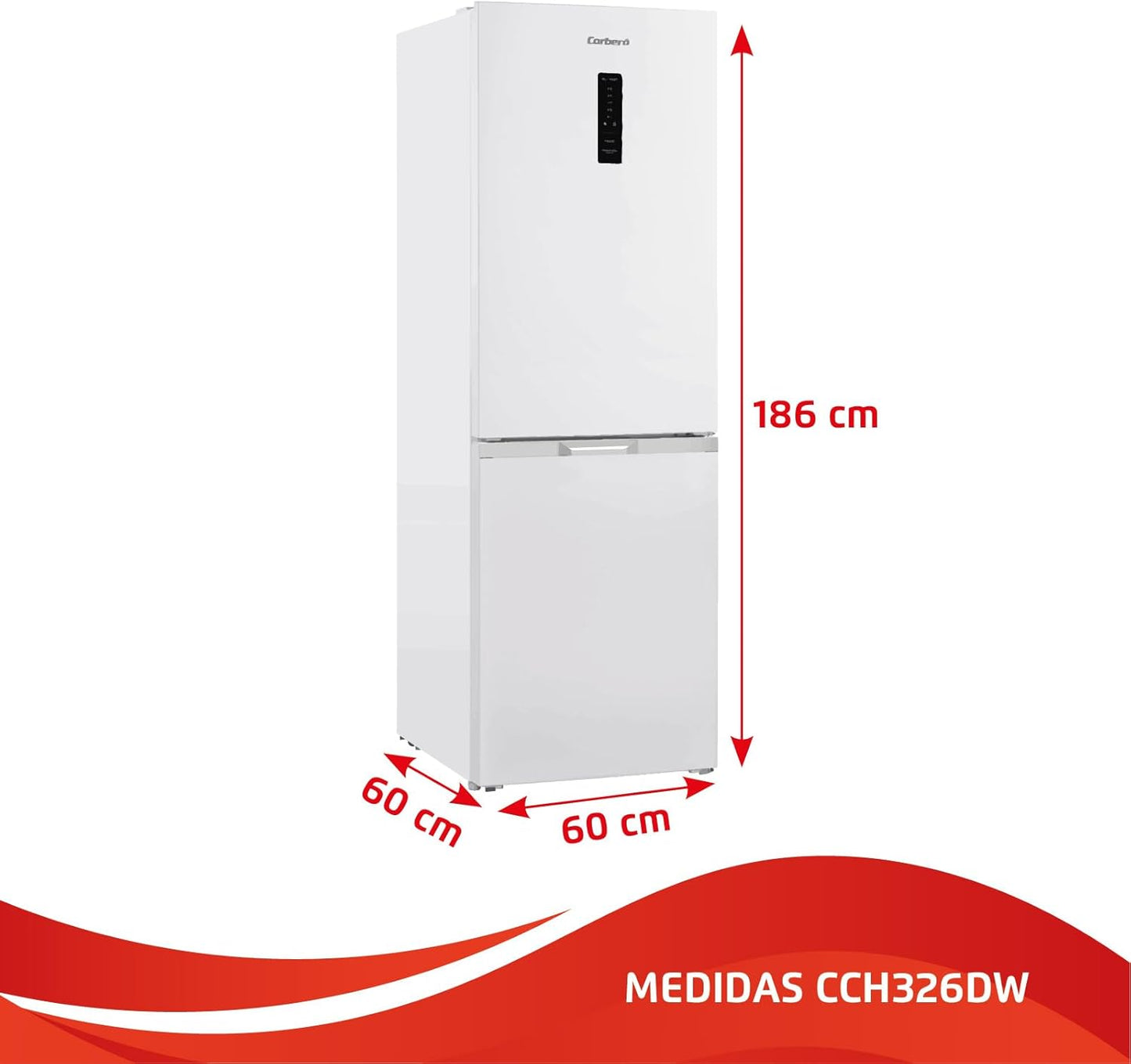 Frigorífico combi Corberó blanco 186*60cm (026299) OFERTA