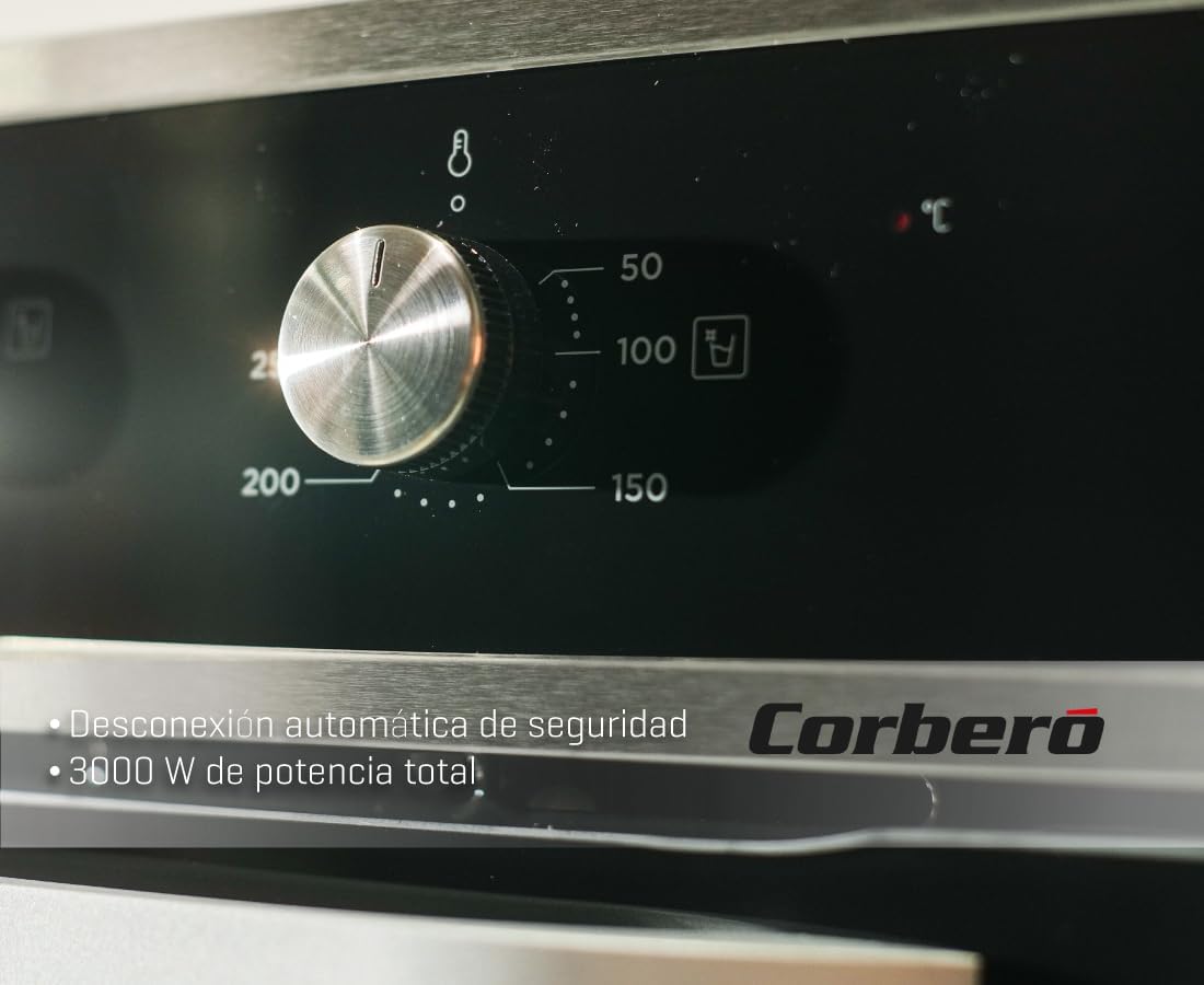 Horno Corberó negro multifunción 65lt (026345) OFERTA