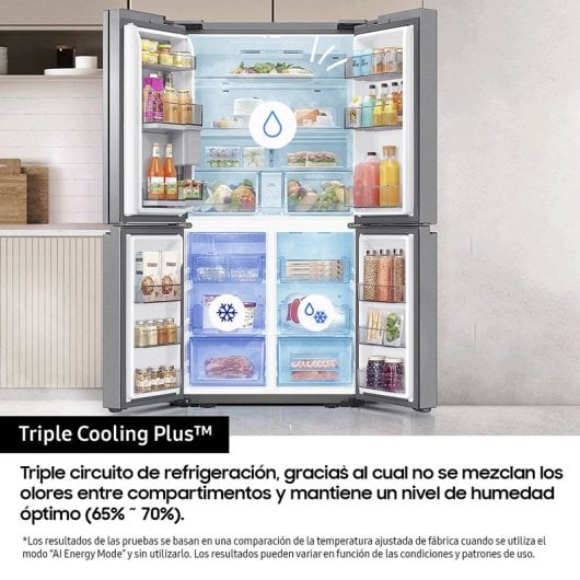 Frigorífico americano Samsung inox 4 puertas 183*91cm (026398) OUTLET