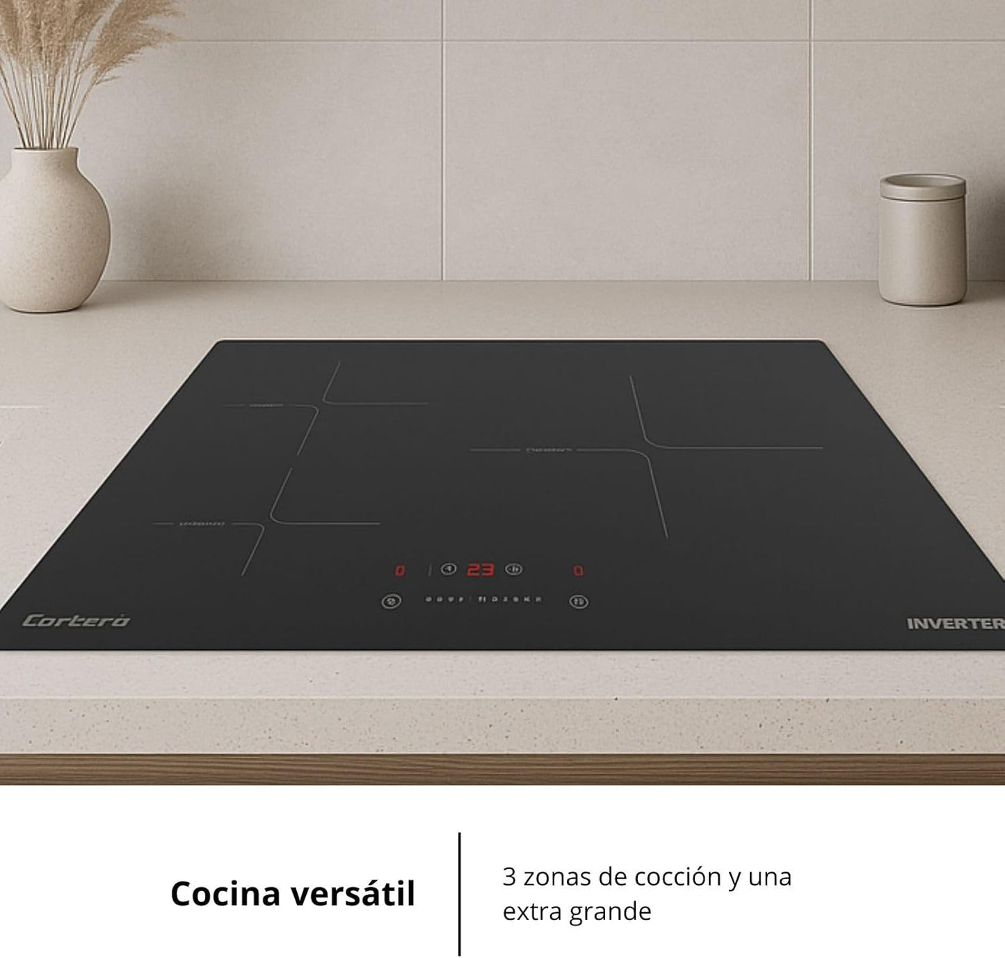 Placa inducción Corberó 3 fuegos (026344) OFERTA
