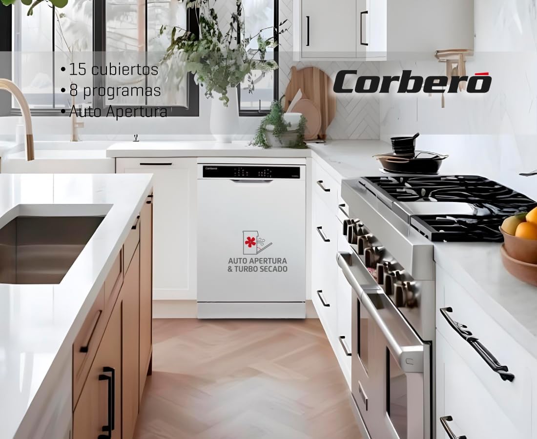 Lavavajillas Corberó blanco 60cm 15 cubiertos CLVV8622INVX OFERTA