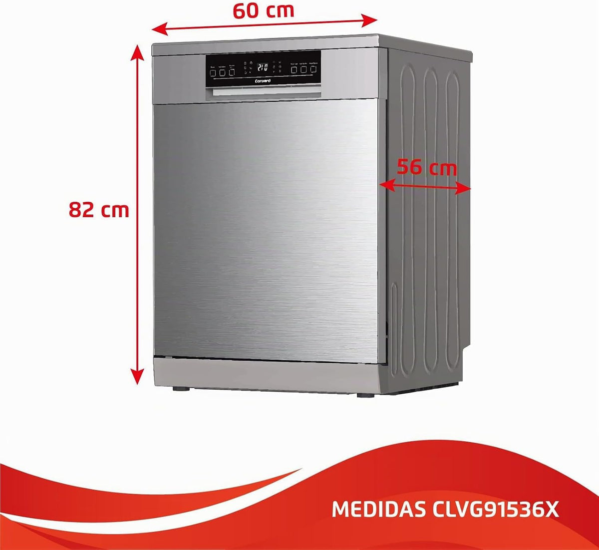 Lavavajillas Corberó inox 60cm 15 cubiertos (026394) OFERTA