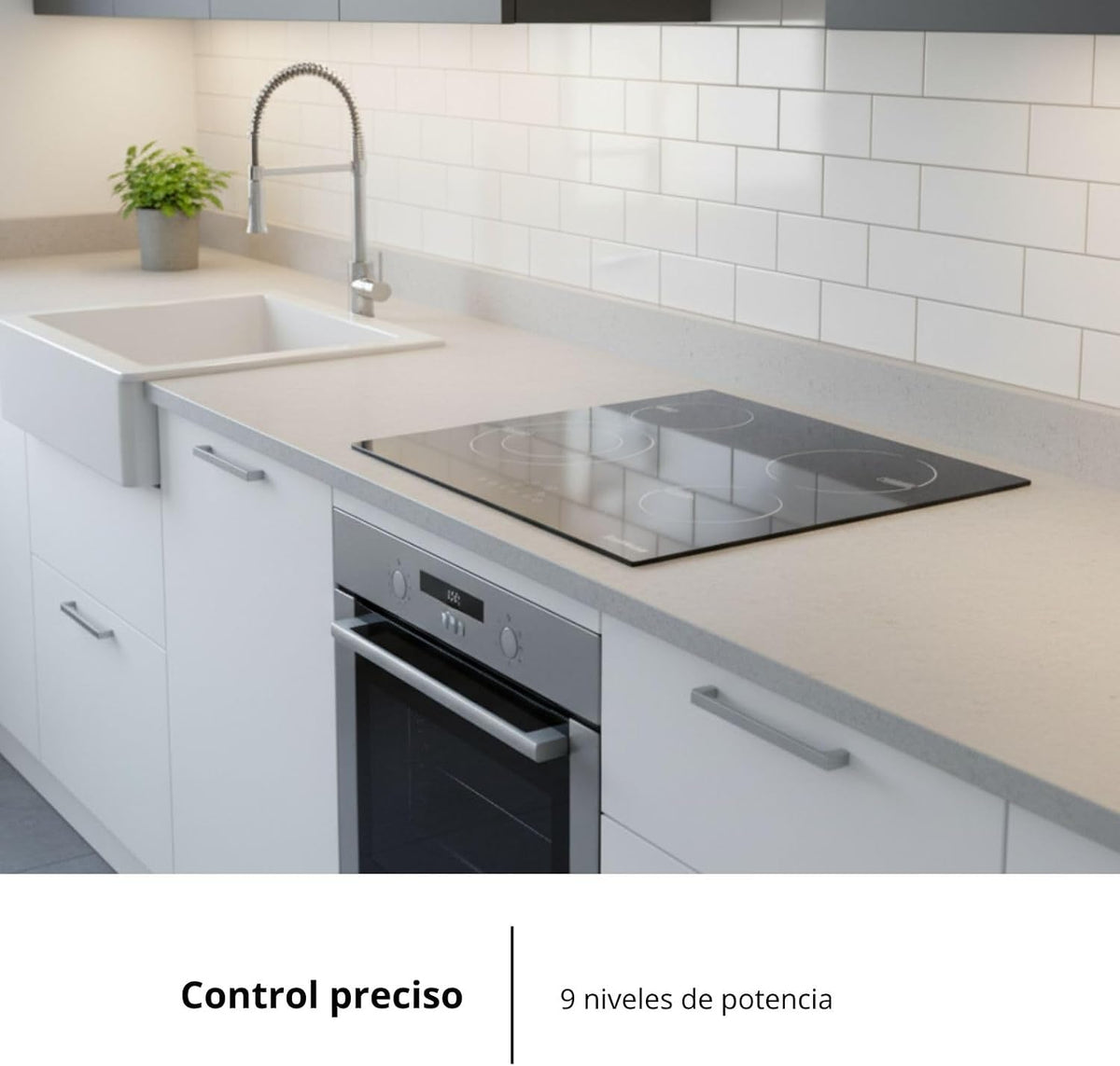 Placa vitrocerámica Corberó 4 fuegos (026411) OFERTA