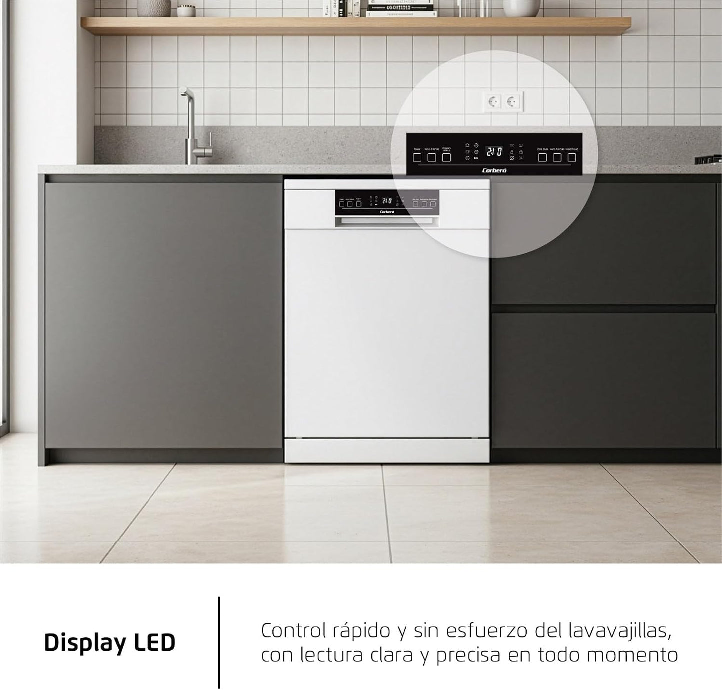 Lavavajillas Corberó blanco 60cm 15 cubiertos (026343) OFERTA