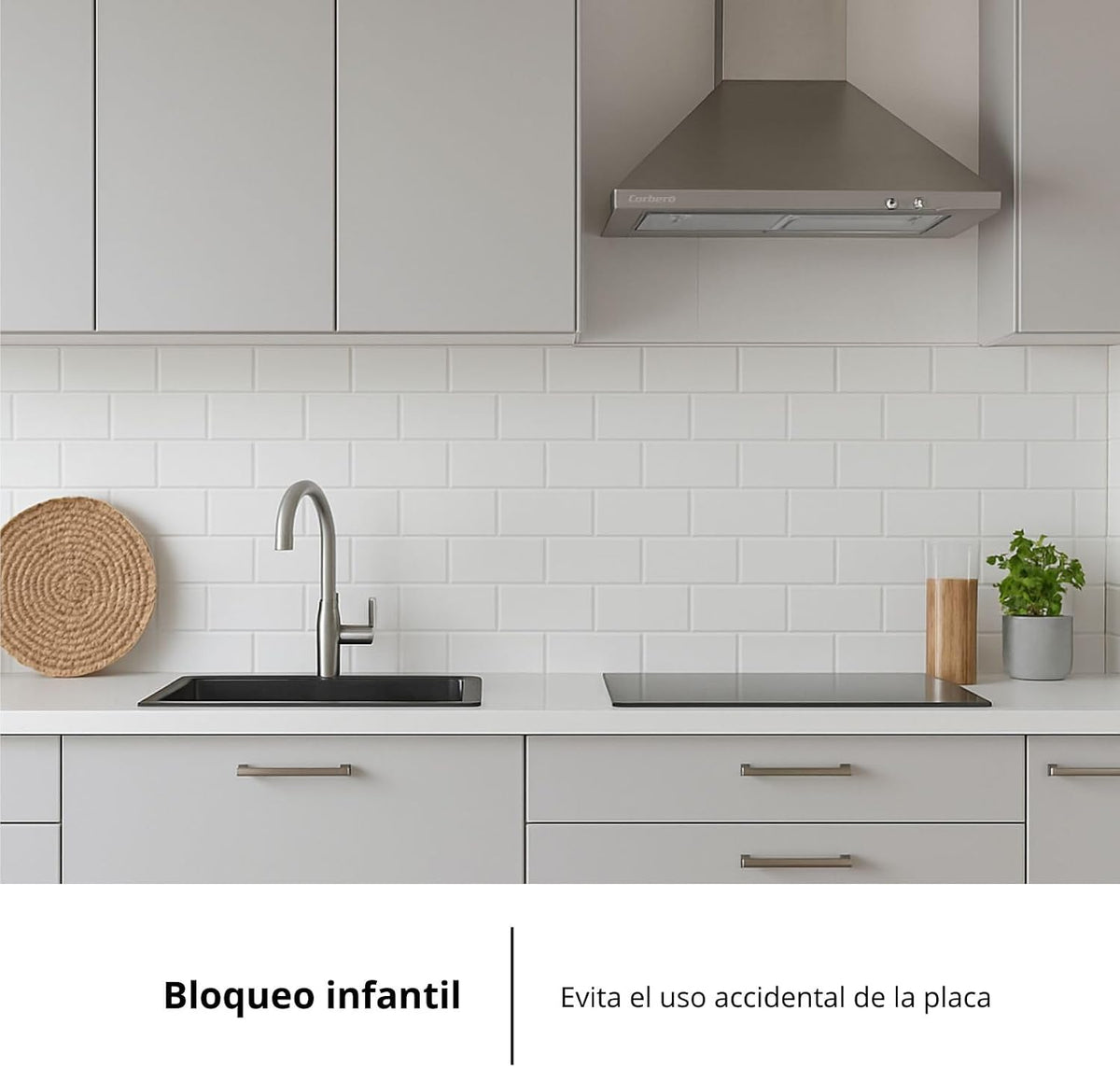 Placa vitrocerámica Corberó 4 fuegos (026411) OFERTA