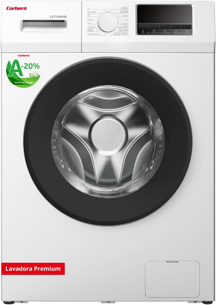 Lavadora Corberó 12kg blanca 1400rpm (026199) OFERTA